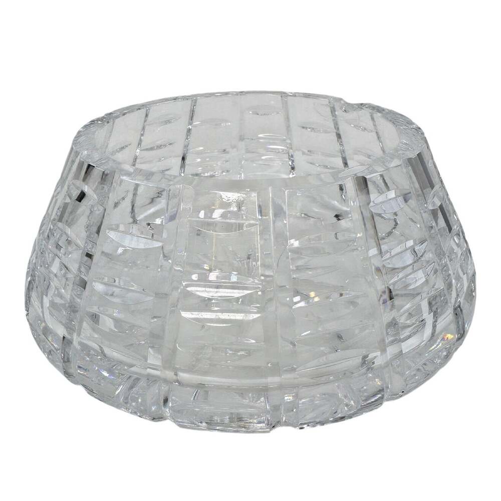 VTG Signed Waterford Tapered Bowl Dish Irish Tralee Cut Crystal 7" Retired FLAW